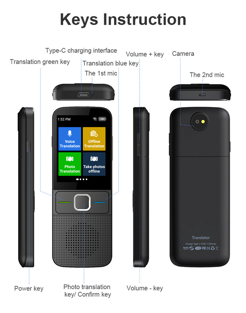 翻译机精准离线翻译机翻译器 翻译器 chatgpt 翻译机出