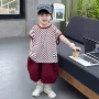 新款条纹男童夏季夏装