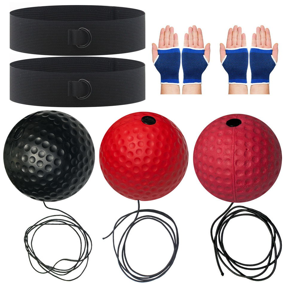 Bola de reacción de boxeo montada en la cabeza Descompresión Bola de fuga Bola de velocidad mágica Entrenamiento para adultos y niños Fitness Entretenimiento Inicio