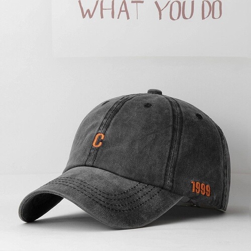 Vintage distressed duckbill hat for men, Korean style, trendy, personalized, versatile, autumn and winter men's youth couple baseball cap