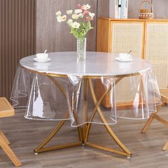透明ロックテーブルクロス試験辺PVC透明テーブルクロス12糸厚さ透明テーブルクロス円形方形透明テーブルクロス