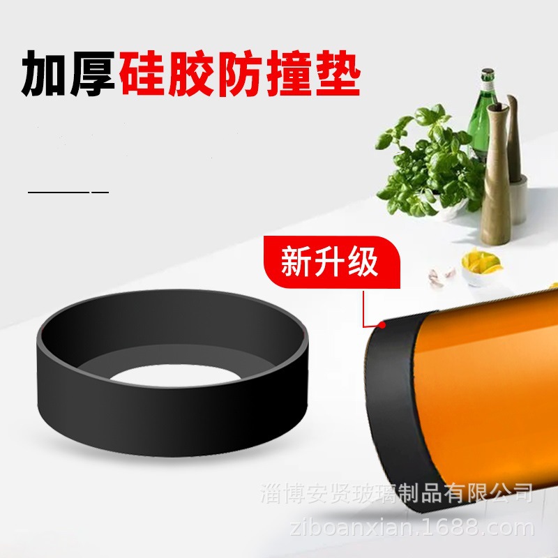 Cubierta protectora de la olla de aceite almohadilla anticolisión condimento botella cubierta inferior antidesgaste taza de agua cubierta de silicona aislamiento de la montaña rusa botella de aceite almohadilla antideslizante