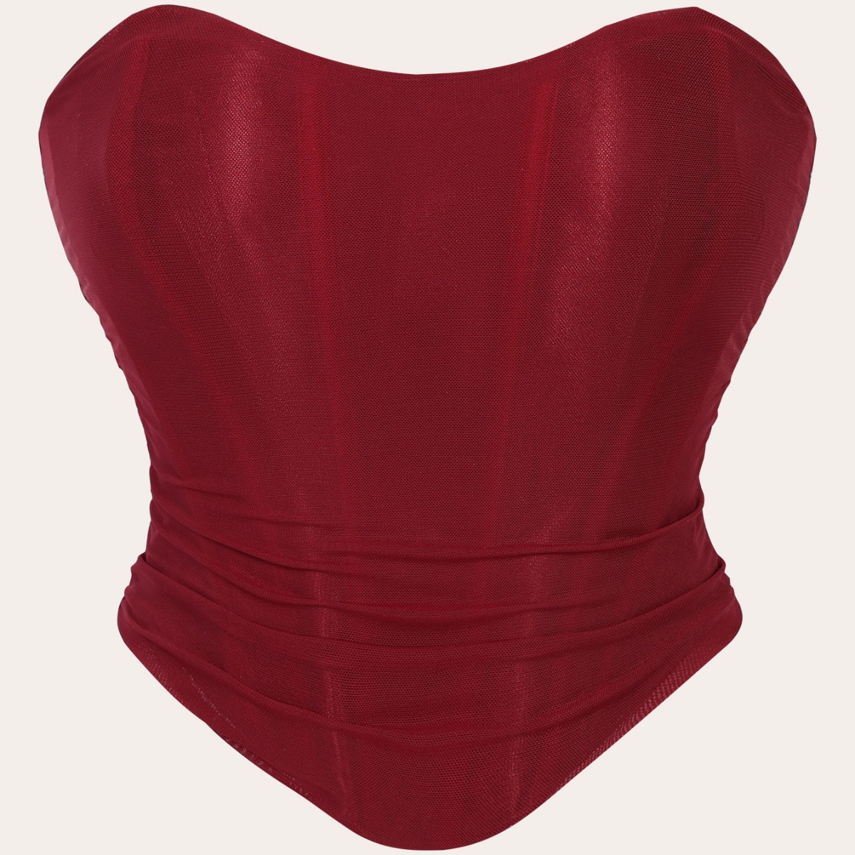 Top Moldeador de Malla Transpirable Poliéster Elástico Con Soporte de Pecho image 6