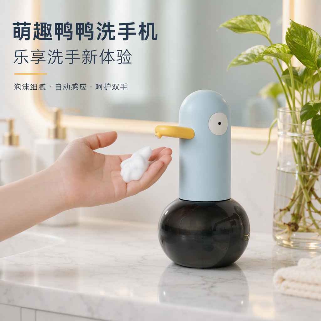 Popular Soap Dispenser, Automatic Sensor Hand Sanitizer Machine, Foam Hand Washing Device with Two Foam Levels and Long-Lasting Battery Life