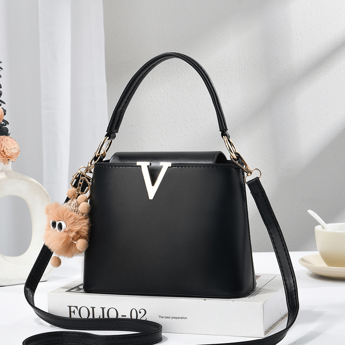 2026 nuevo estilo suave aire plegable bolso de mano mujer coreana simple de hombro bolso de fábrica suministro
