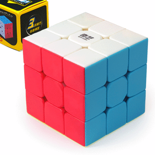 Qiyi third-level Rubik's Cube Warrior Sailing Level Macaron Pyramid Magnetic Decompression Training Educational Toy Alien