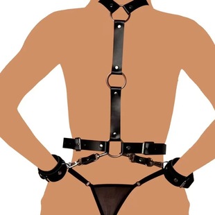 New adult products leather alternative women's anti -back handcuffs couple tune teachings restraint SM sex neck circle hot sales