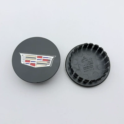 Xt5 Xt6 Hub Car Logo | Car logo - flat-style-black-background-black-color-label-67mm-one