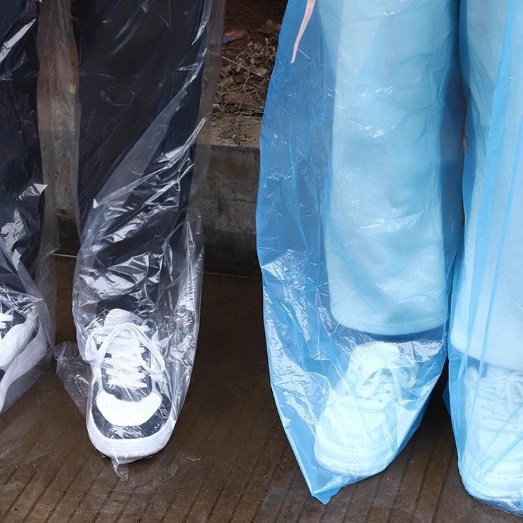 Foot-Covering Disposable Rain Pants for Women, Lower Body Rain Boots, Shoe Covers for Rainy Days, Waterproof, Non-Slip Raincoats, Rainproof, Universal