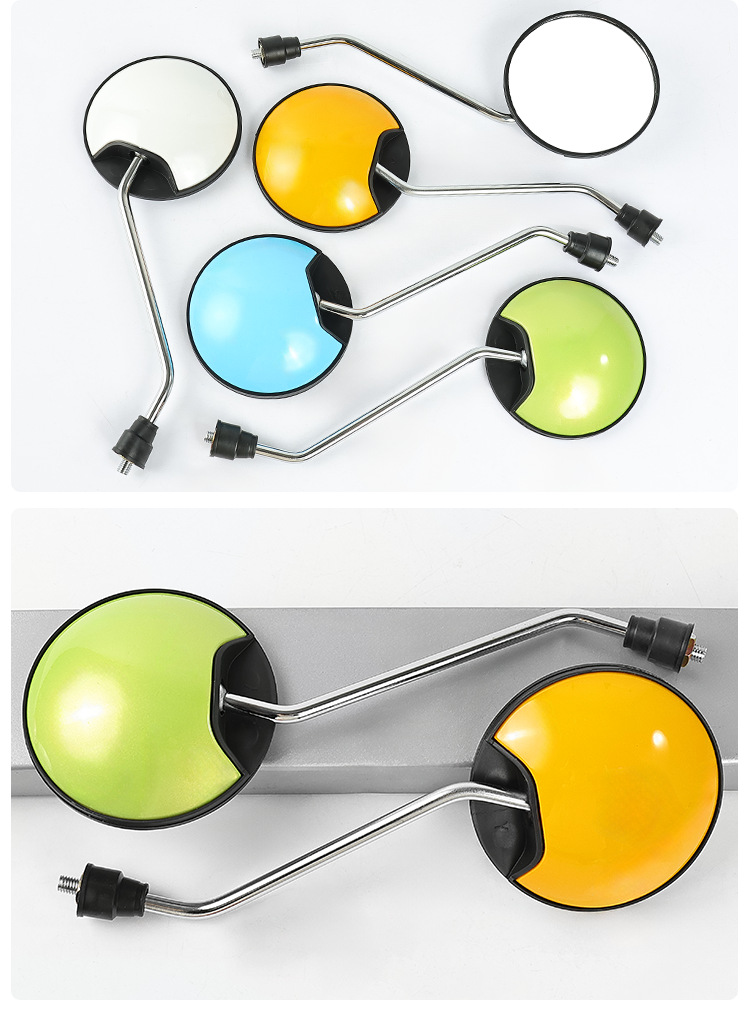 Suitable for Little Turtle King Electric Scooter Rearview Mirror, Electric Bike Reflector, Modified Reversing Mirror, Scooter, Tricycle Mirror