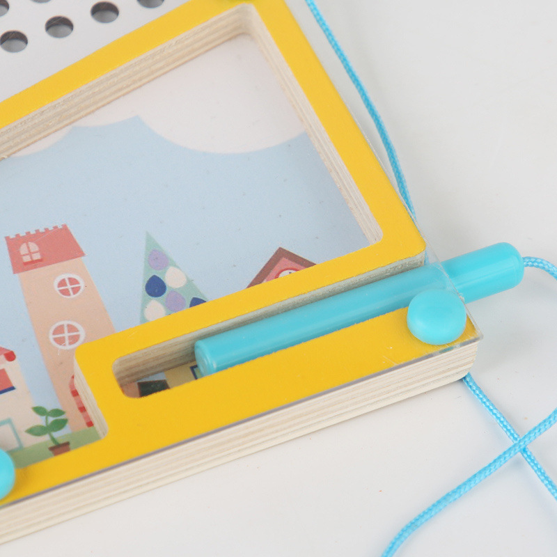 Bolígrafo para caminar magnético Laberinto Bolígrafo de control de succión magnética Tablero de dibujo Bebé, Niños pequeños, Tablero de escritura a mano para el hogar Tablero de dibujo de graffiti