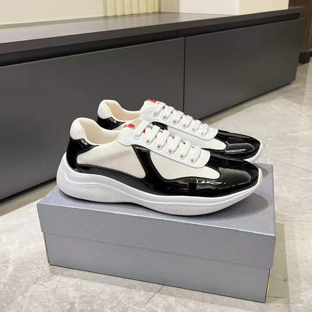 Guangzhou estándar original spot P casa tamaño transfronterizo 2026 otoño parejas de hombres y mujeres transpirables esmalte moda zapatillas de skate