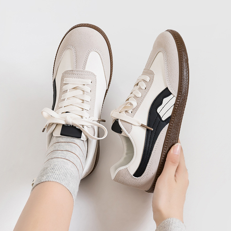 Zapatos casuales clásicos retro de mujer zapatos blancos bajos zapatos de plantilla de lazos para hombres y mujeres zapatos de entrenamiento F8868
