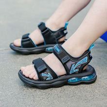 男童凉鞋夏季2024新款儿童气垫运动鞋子中大童牛皮软底男孩沙滩鞋