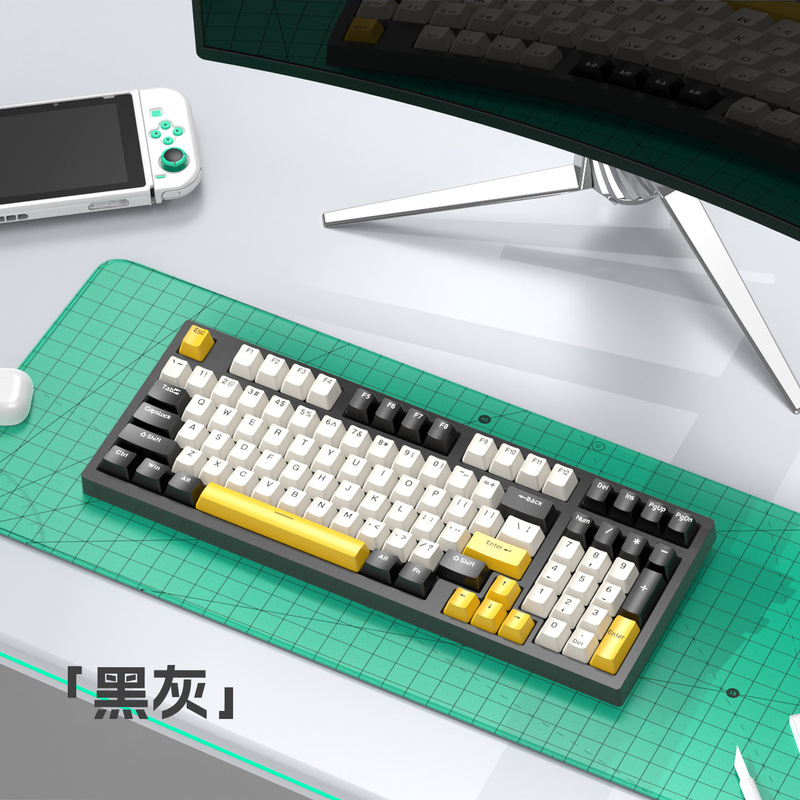 K98青軸マクロ定義ゲームキーボード混彩発光機械キーボード卸売り|undefined