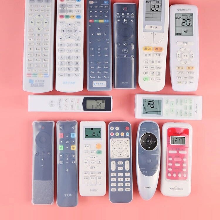 Remote Control Protective Cover Universal Tv Set-Top Box Air Conditioner Remote Control Board Silicone Cover Transparent Remote Control Dust Cover