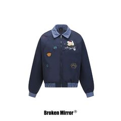 Broken Mirror 25秋季New美式复古简约百搭宽松夹克外套