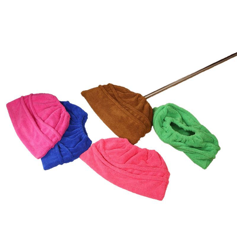Special Cloth Cover for Household Bathroom Wooden Floor and Wall Wet and Dry Brooms, Coral Fleece Mop, a Must-Have for Lazy People
