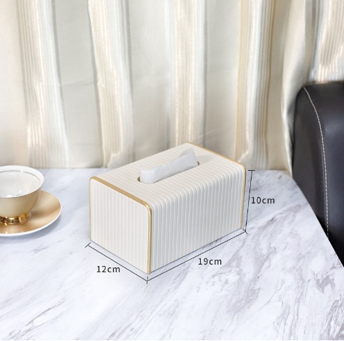 Impresión de la caja de pañuelos Hotel baño de pies tienda de lujo de gama alta de cuero multifuncional caja de papel higiénico caja de almacenamiento de escritorio