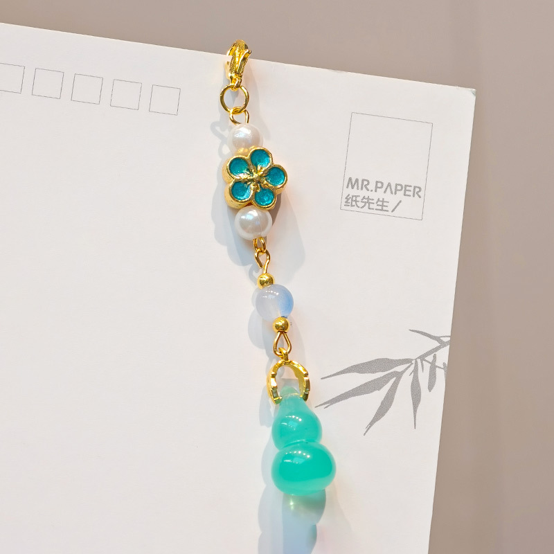 国民スタイル合金竹フレッシュピンクフラワーペンダント中国ベルペンダント古代スタイルチャイナ韓服衣類アクセサリー