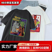 Satanist Hell Ullzang T Shirt Grim Evil Series Clothes Alien