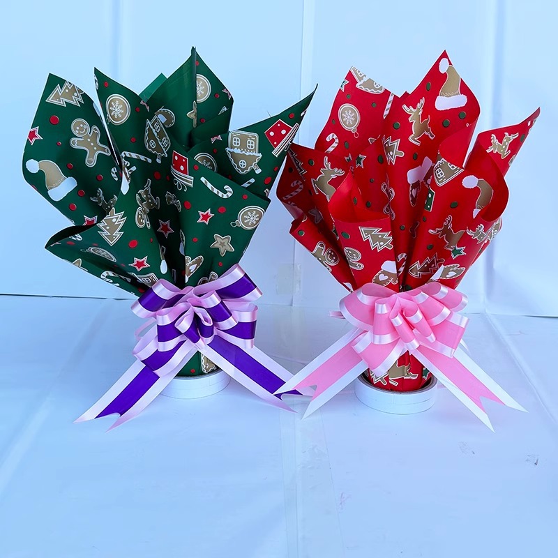 Navidad impermeable fruta regalo ramo floral papel de embalaje de Nochebuena regalos serie de regalos materiales DIY
