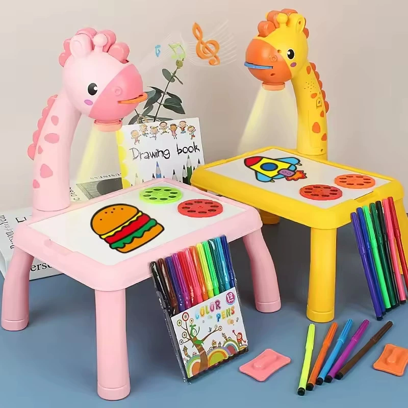 Универсальная игрушка с подсветкой и музыкой для рисования, набор, детская доска для рисования, граффити