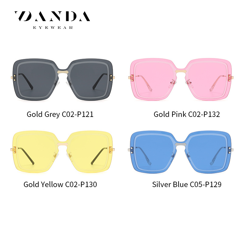 2023 nuevas gafas de sol de moda de gran tamaño de marco UV a prueba de gafas de sol JS8522 gafas de sol europeas y americanas al por mayor