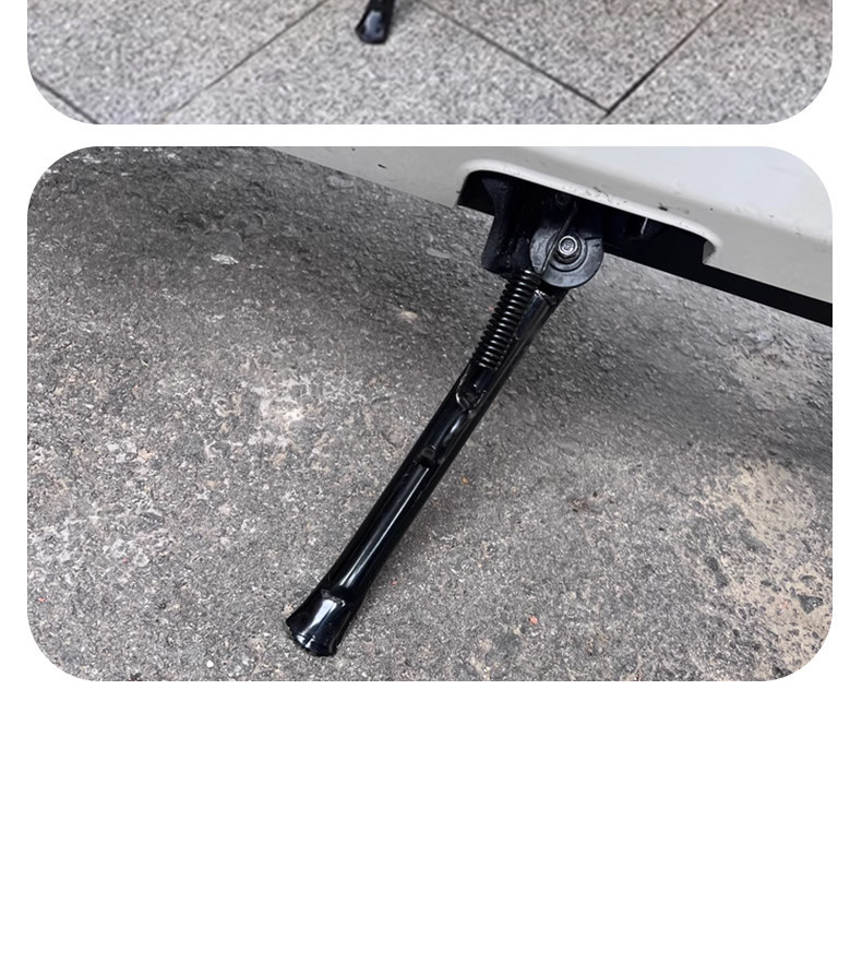 Motorcycle and Electric Vehicle Modified Side Stand Bracket Suitable for Ninebot N/Mz Series Side Kickstand Bracket, Direct Installation Without Damage