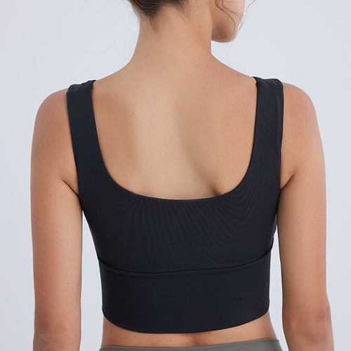 Cross-border new anti-shock women's shaping front-zip fitness yoga top versatile sports bra