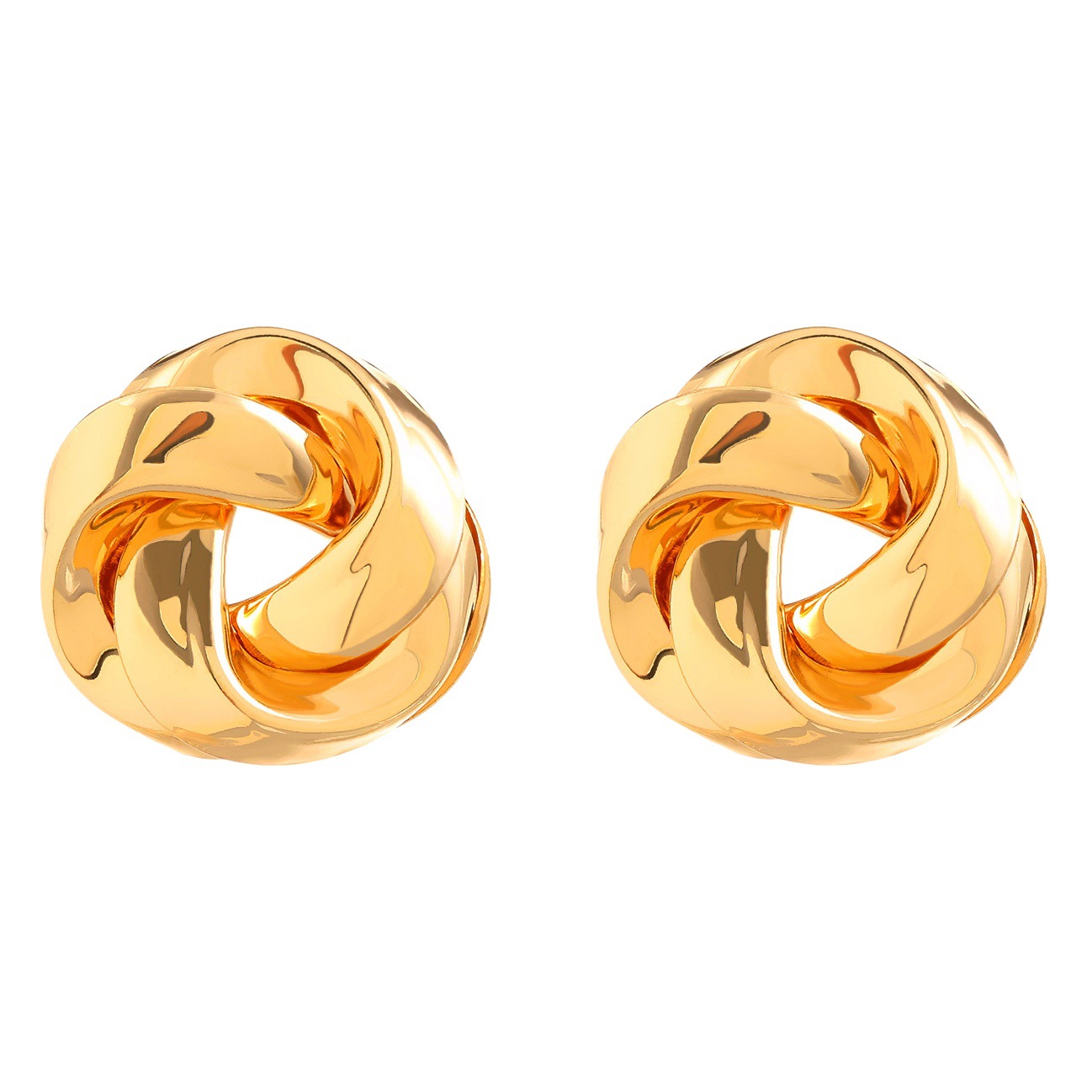 Moda europea y americana exagerada creativa todo partido torcido personalidad aleación Stud pendientes de las mujeres geométricas retro Hong Kong estilo pendientes