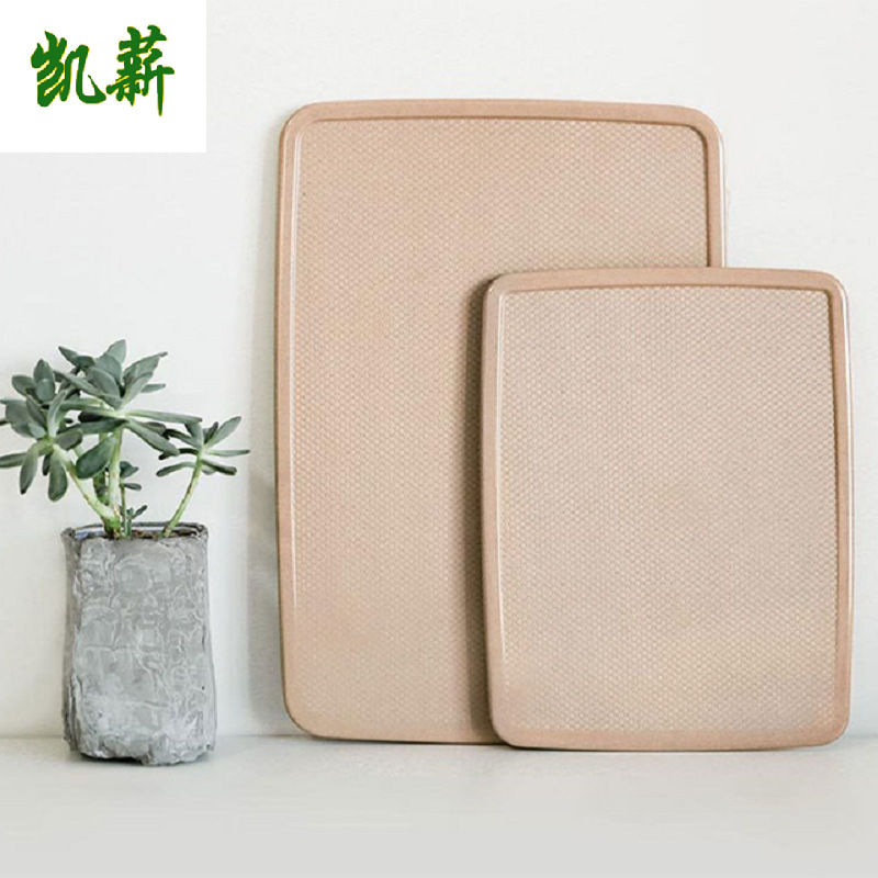 凯薪植物纤维稻壳砧板家用北欧ins案板好清洗切菜板宝宝辅食板子