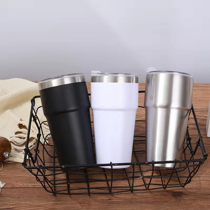 Comercio exterior nuevo acero inoxidable de doble capa 16oz taza de aislamiento caliente taza de automóvil portátil taza de café en stock