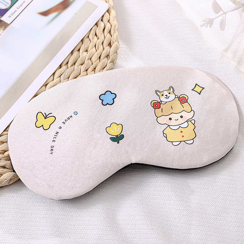 新型3dかわいい睡眠アイマスク睡眠遮光アイマスクアニメ氷袋冷熱二重敷アイマスクスポット卸売り|undefined
