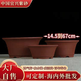 宜兴紫砂花盆清仓特价多肉吊兰简约盆景盆透气陶土绿萝绿植陶瓷盆