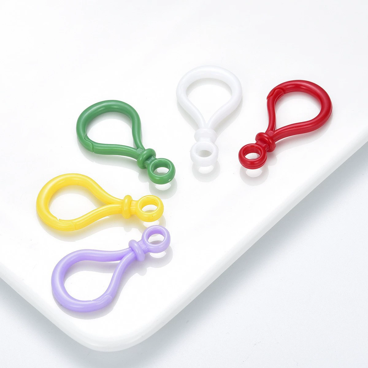 Большой запас DIY цветная лампа Пряжка пластиковое кольцо для ключей собака пряжка пластиковая собака брелок Тыква пряжка