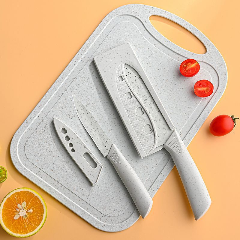 15cm 밀짚 식칼 과일칼 도마