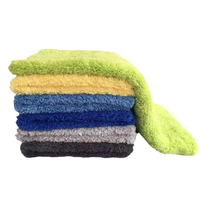 500 г однослойное плотное Коралловое флисовое полотенце для автомойки автомобильное полотенце, вощеное полотенце, 5 раз самостоятельное впитывающее полотенце