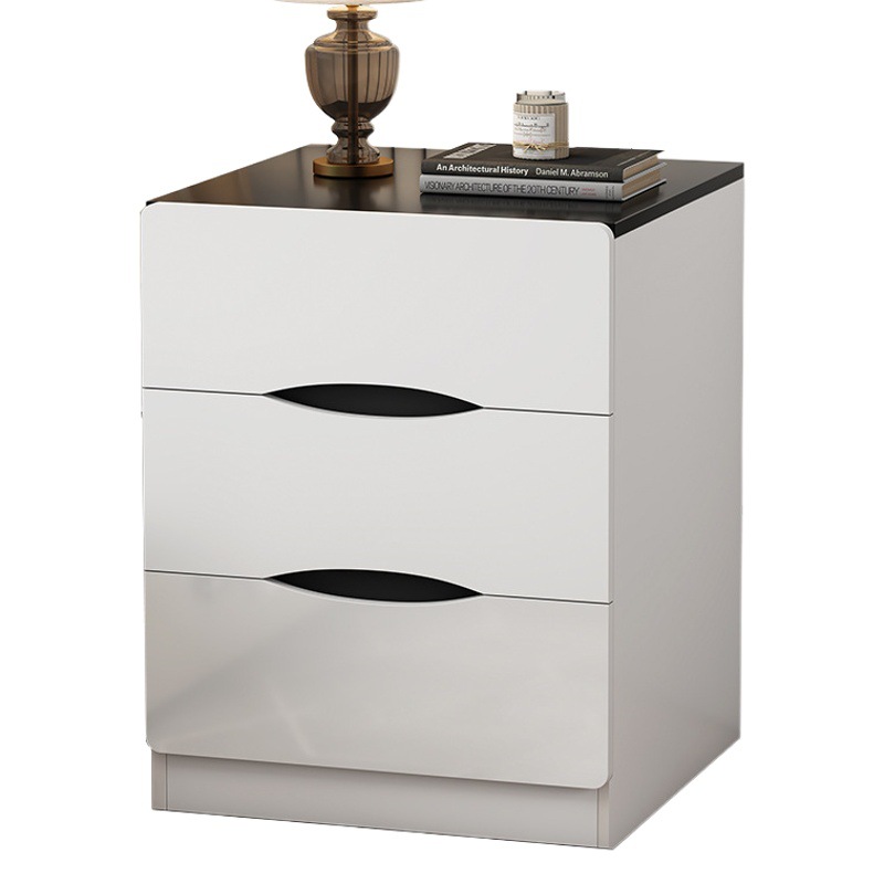 Mesita de noche simple dormitorio mesita de noche simple moderno pequeño gabinete de almacenamiento hogar Luz de lujo de alto grado rack de almacenamiento