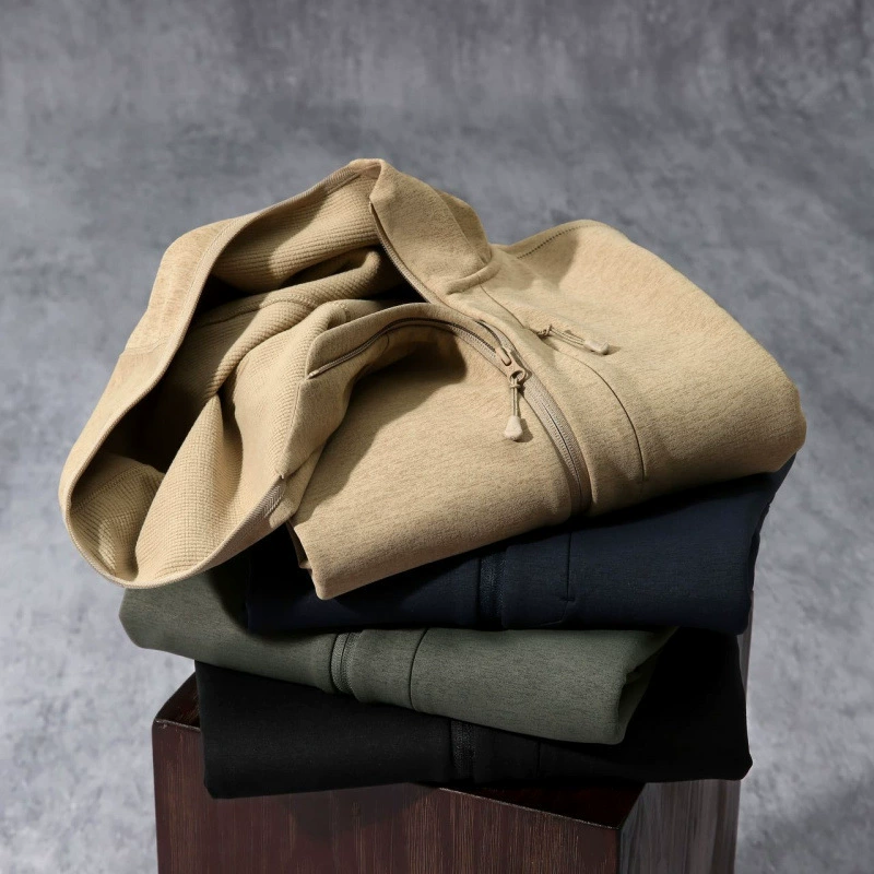 Городская серия! Lu Jia тот же 4D трехмерный обрезка! Мужская осень-зима на открытом воздухе с капюшоном повседневная плюшевая куртка