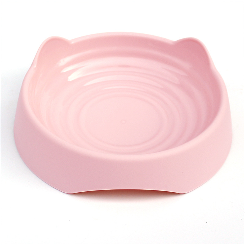 T Tazón Para Mascotas perro Tazón de Arroz tazón de gato de plástico PP solo Tazón tazón de oreja de dibujos animados vajilla para mascotas Nuevo