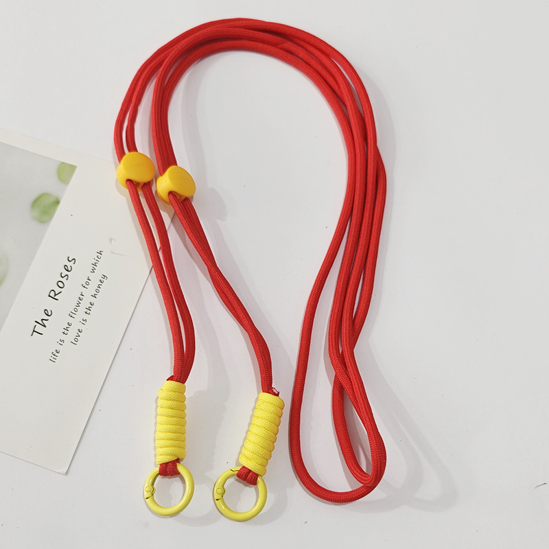 Cordón de teléfono móvil ajustable tejido anudado correa cuerda desmontable crossbody cuerda de teléfono móvil correa de teléfono móvil se puede llevar de vuelta