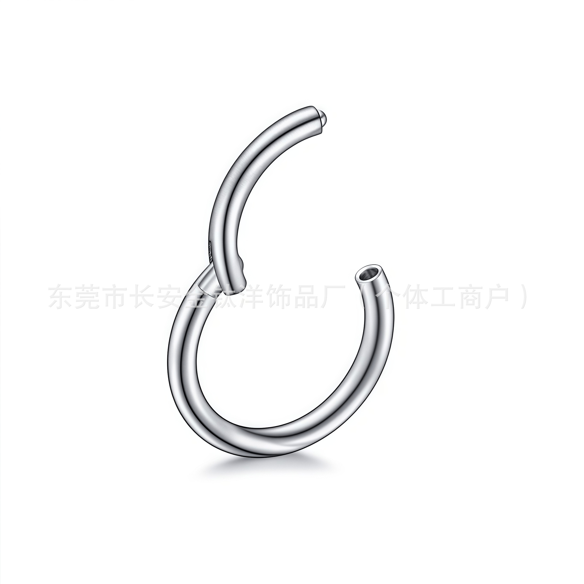 Labret piercing jewelry detail image