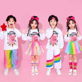 爆款儿童演出服多巴胺啦啦队小学生运动会服装开幕式班服幼儿园舞