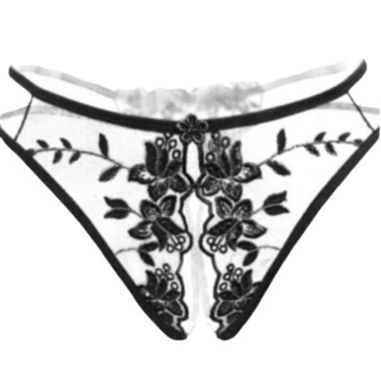 Sexy lingerie, hollowed-out open crotch panties, playful no-pull T-pants accessories, hot bedroom passion product set