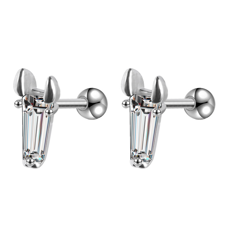 2022 New High-Grade Ear Bone Stud Micro-Set Earrings Ins Internet Celebrity Versatile Exquisite Earrings Wholesale detail image 9