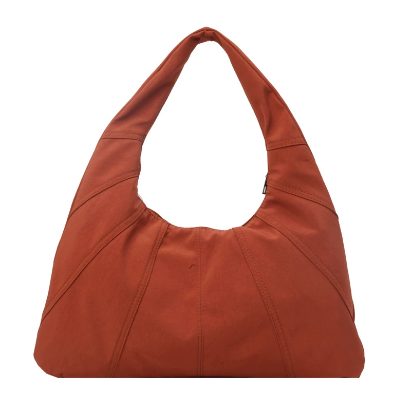 Spacious nylon shoulder bag for women, underarm, one-shoulder design, multiple colors available
