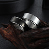 Men's brand ring hip-hop style stainless steel, Korean style, simple and elegant design, internet celebrity