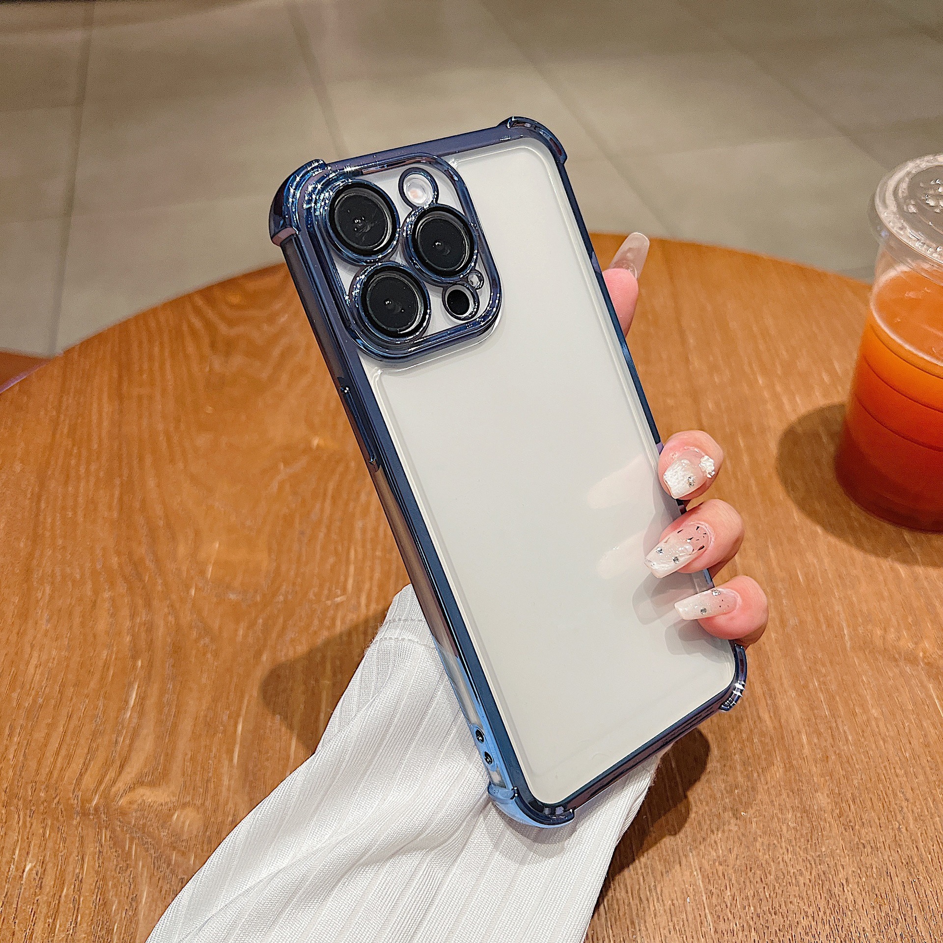 Cover protettiva per iphone, custodia trasparente galvanizzata_voghion.com