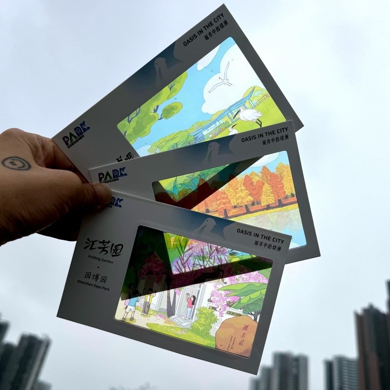 景区拍照打卡明信片光影反转胶片拍立得收藏照片纪念卡定/制